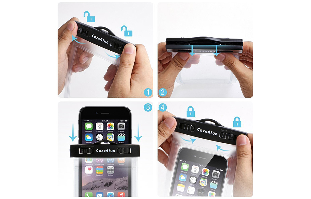 Case4fun Universal IPX8 Waterproof Bag- How to use