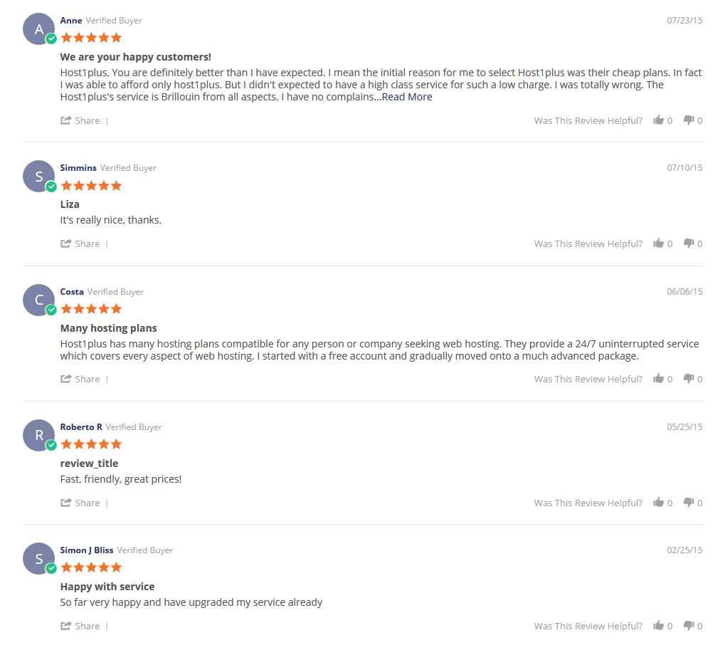 What Users Saying about them