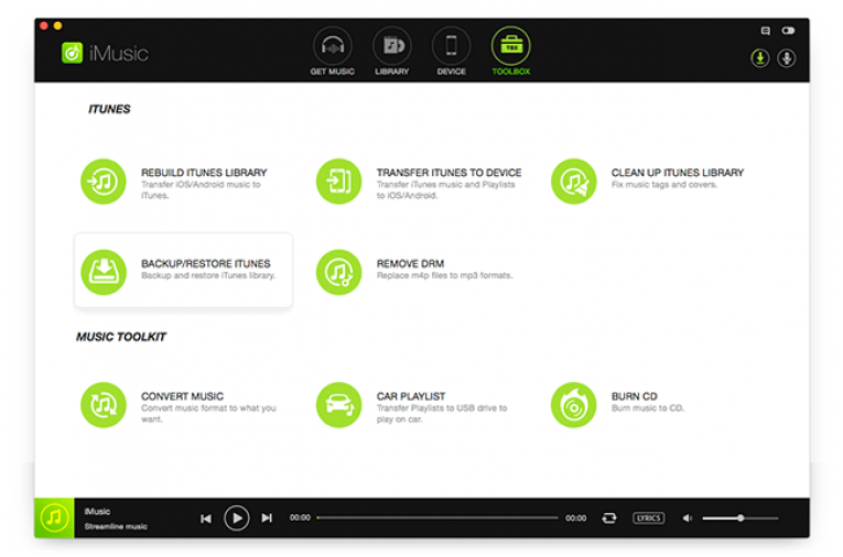 iSkysoft iMusic Toolbox