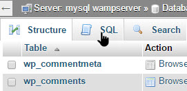 wp-remove-comment-ip-address-select-the-sql-panel