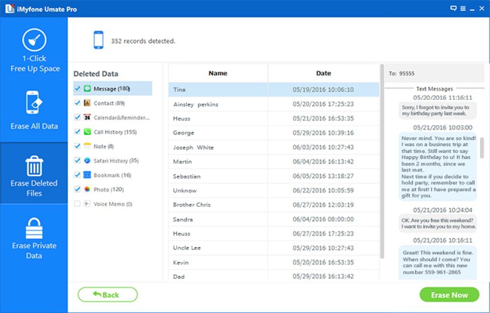 3. Erase Deleted Files