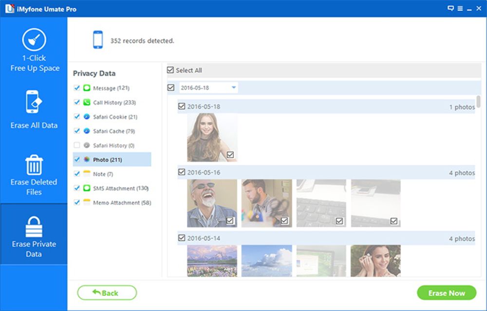 4. Erase Private Data