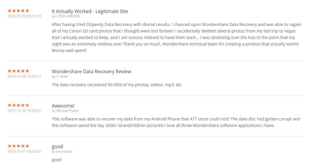 Wondershare Data Recovery User Reviews-2