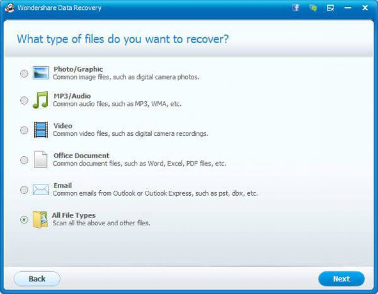 Wondershare Data Recovery Wizard