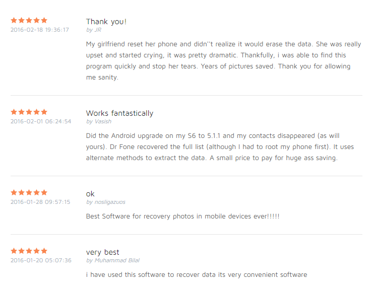 Wondershare Dr fone User Opinions-1