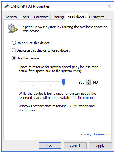 Disk Properties in Windows