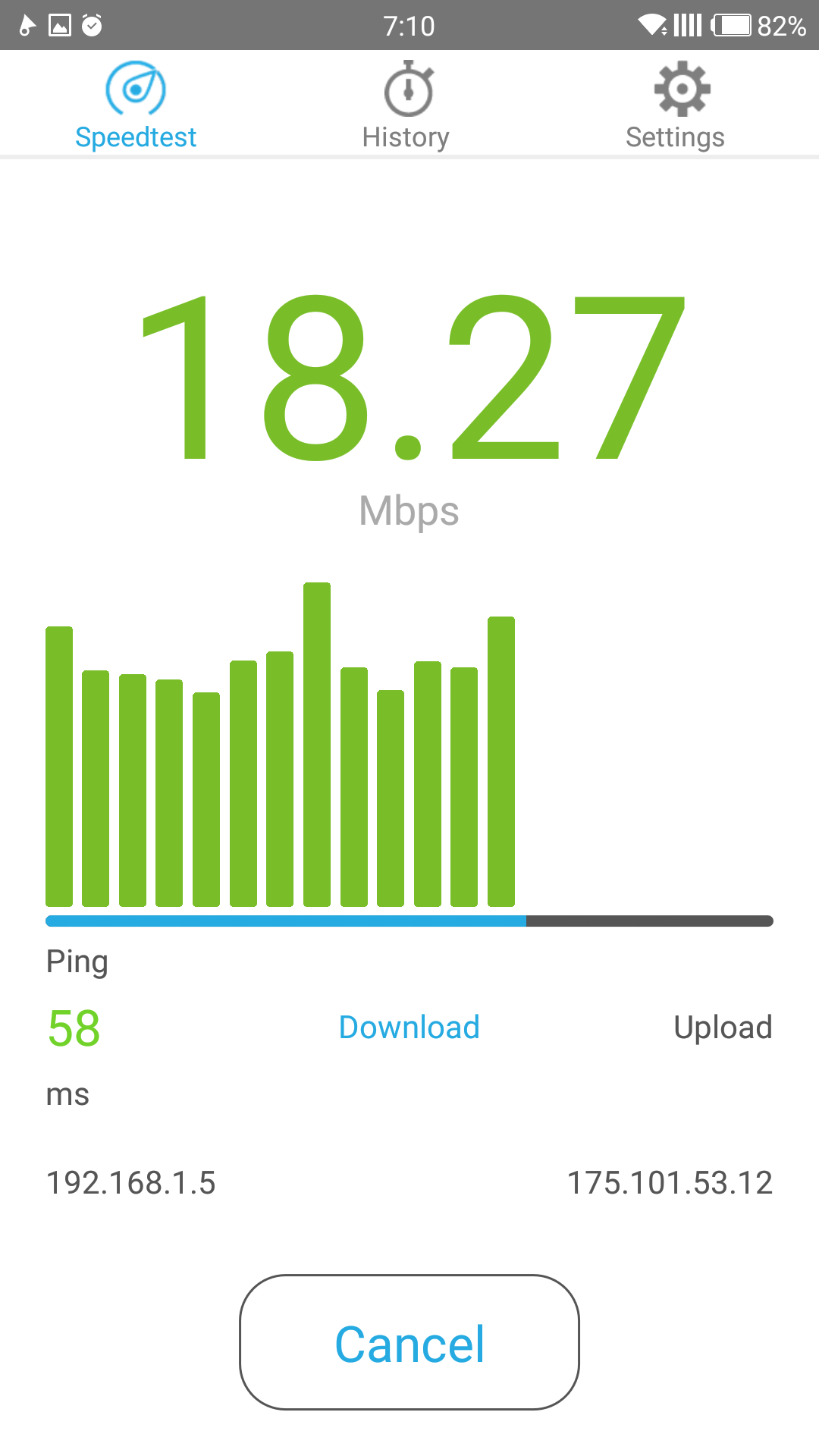 Simple Speed Test