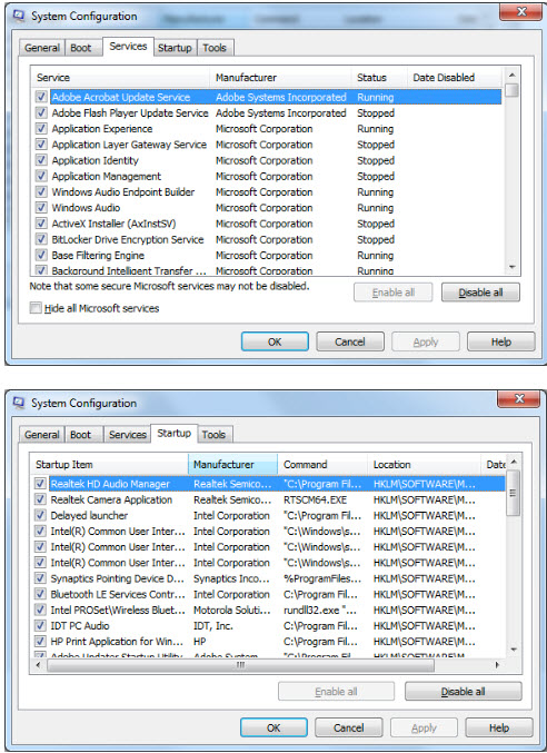 System Configuration for Lag in Windows error