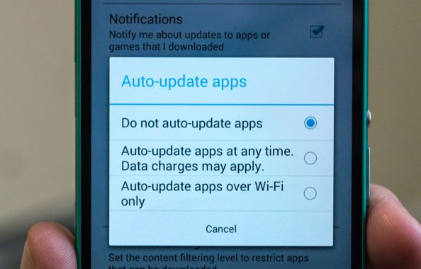 Turn off Automatic App Updates in Android