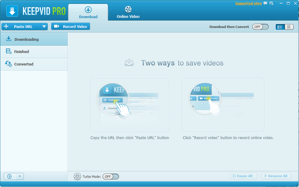 KeepVid Pro Video Downloader Interface KeepVid-Pro-Video-Downloader-Interface