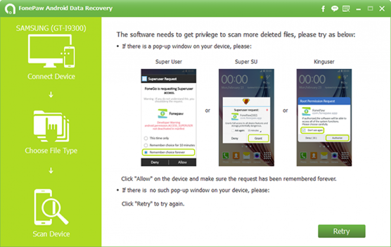 fonepaw-android-data-recovery-scan-process