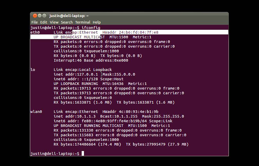 getting ip address in mac getting ip address in linux