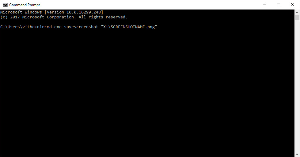 Taking screenshots from CMD