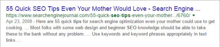 Good Example for SEO Friendly Title - 1