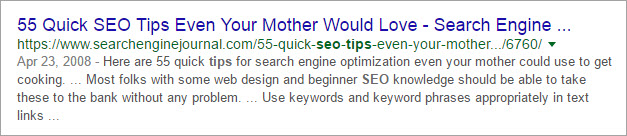 Good Example for SEO Friendly Title - 1