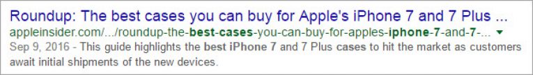 Good Example for non-SEO Friendly Title - 2