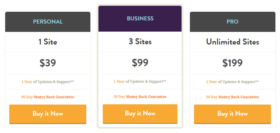 WP Rocket Pricing