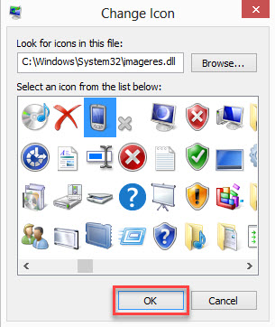 Choose Desktop Icon