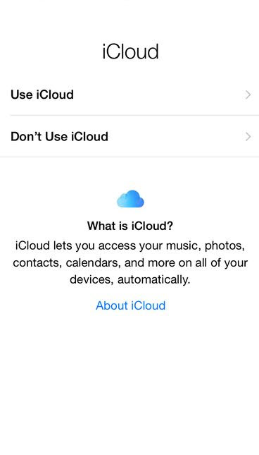 Enable iCloud