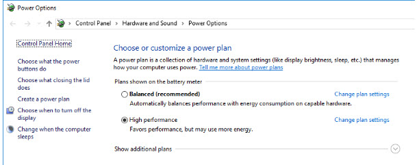 Ensure Power Configs in Favor Performance