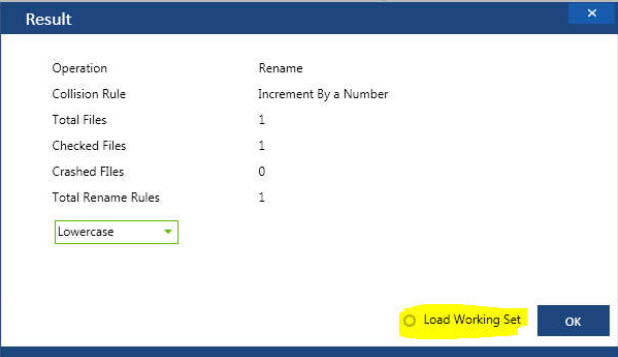 File Renamer in Windows 10 Results