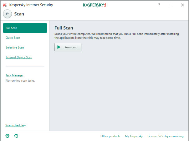 For Kaspersky Internet Security