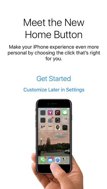 Home Button Setup