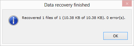 Recovery finished