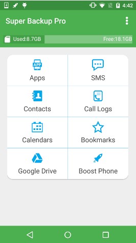 super backup pro - backup your android device