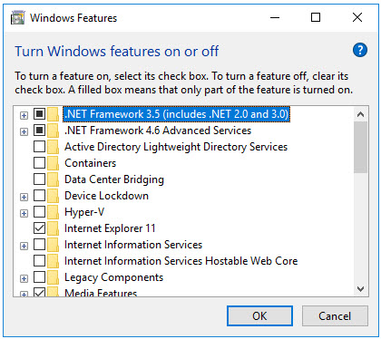 Turn Off Unneeded Windows Features