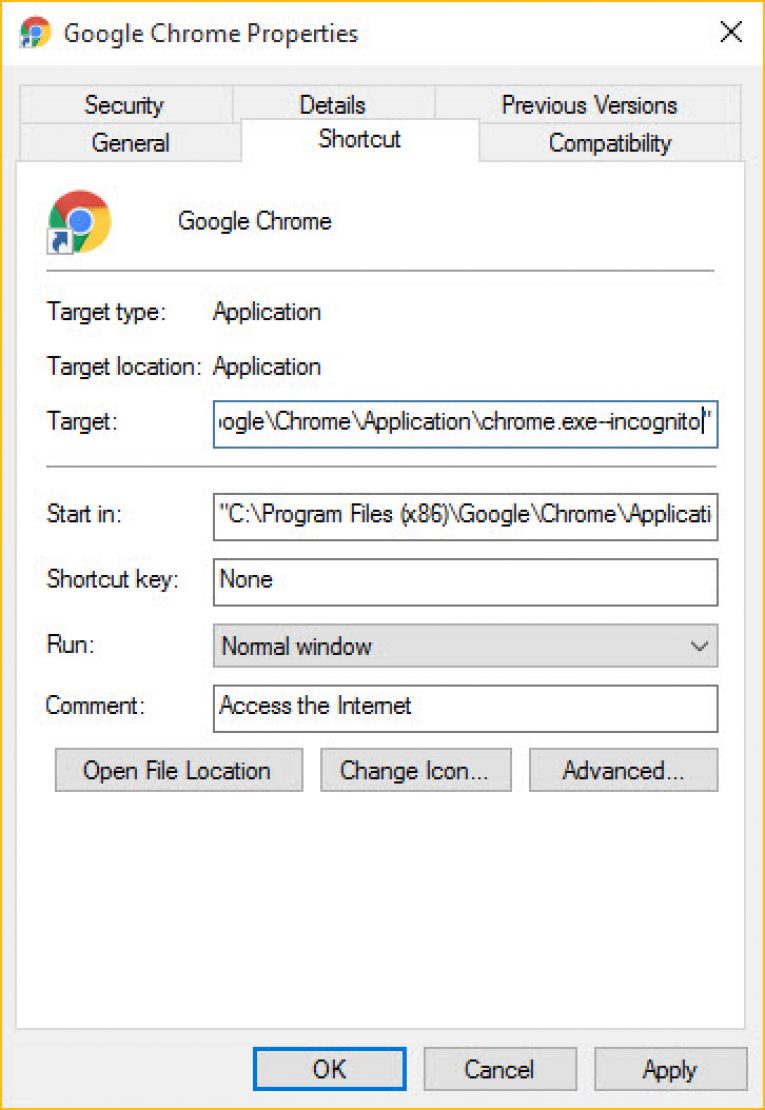 inprivate browsing google chrome