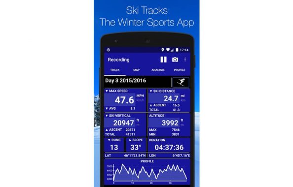 Ski Tracks App - Google Playstore and itunes Review