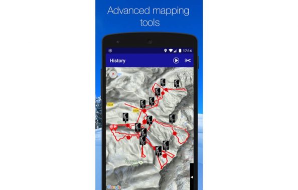 Ski Tracks App - Google Playstore and itunes Review - Mapping