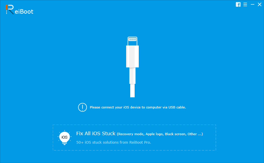 Tenorshare Reiboot Main Screen