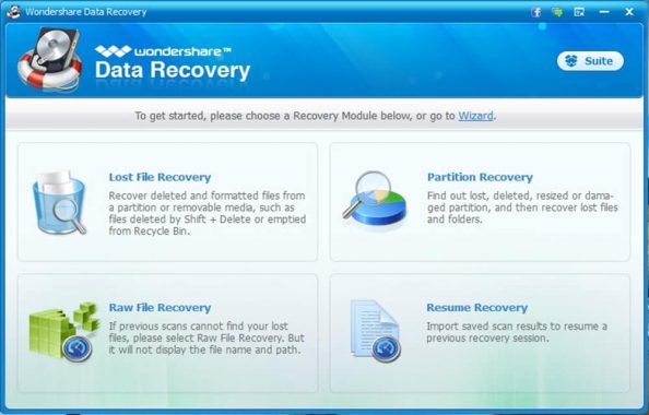 Wondershare Data Recovery - 2 Lost File Recovery