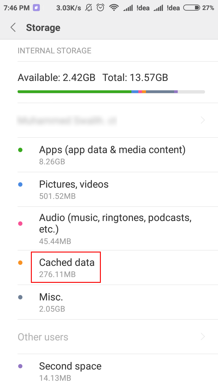 Cached Data