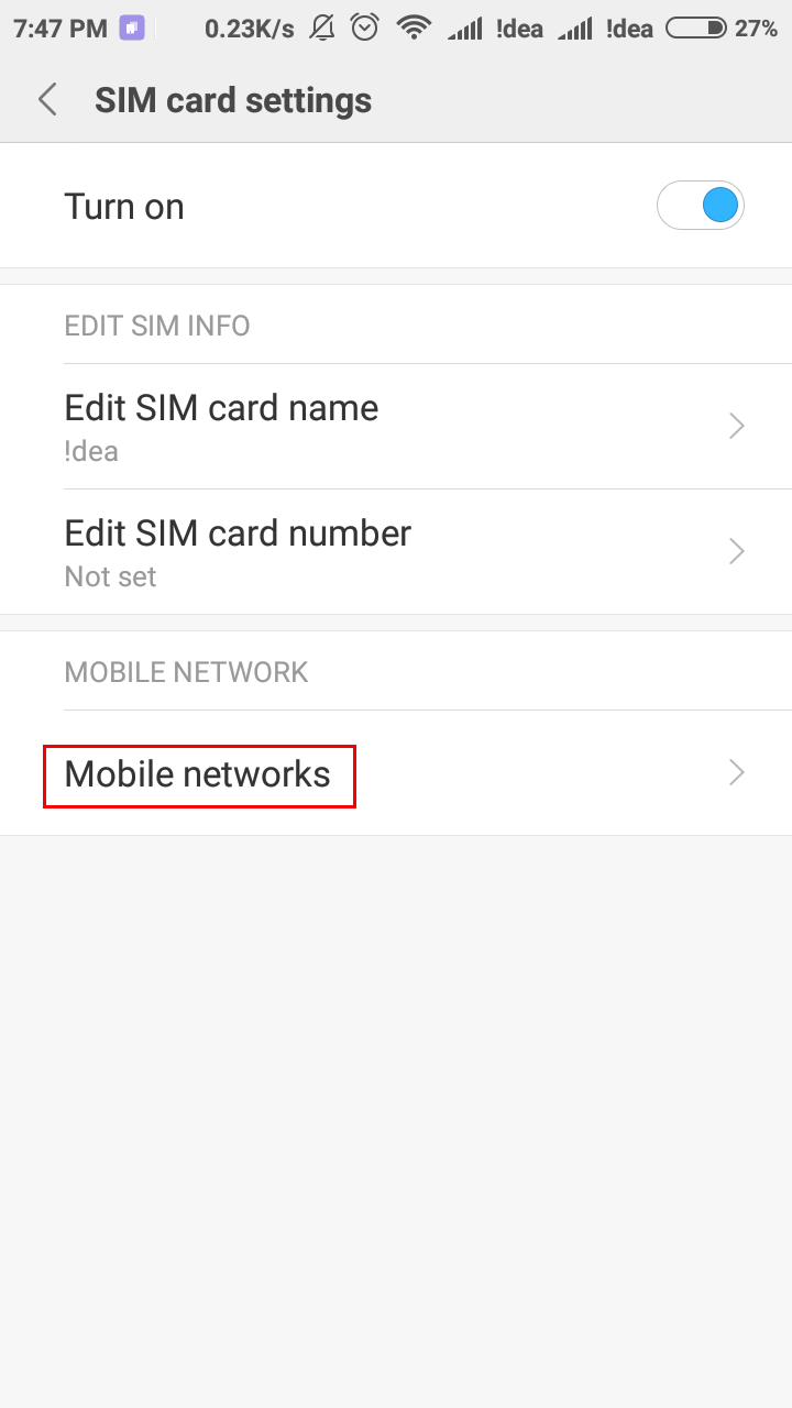 Mobile Networks