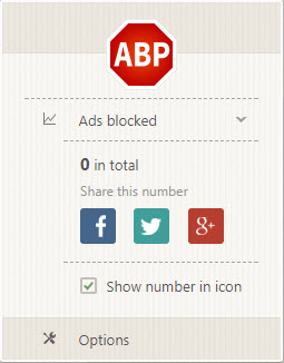 Adblock Plus Interface
