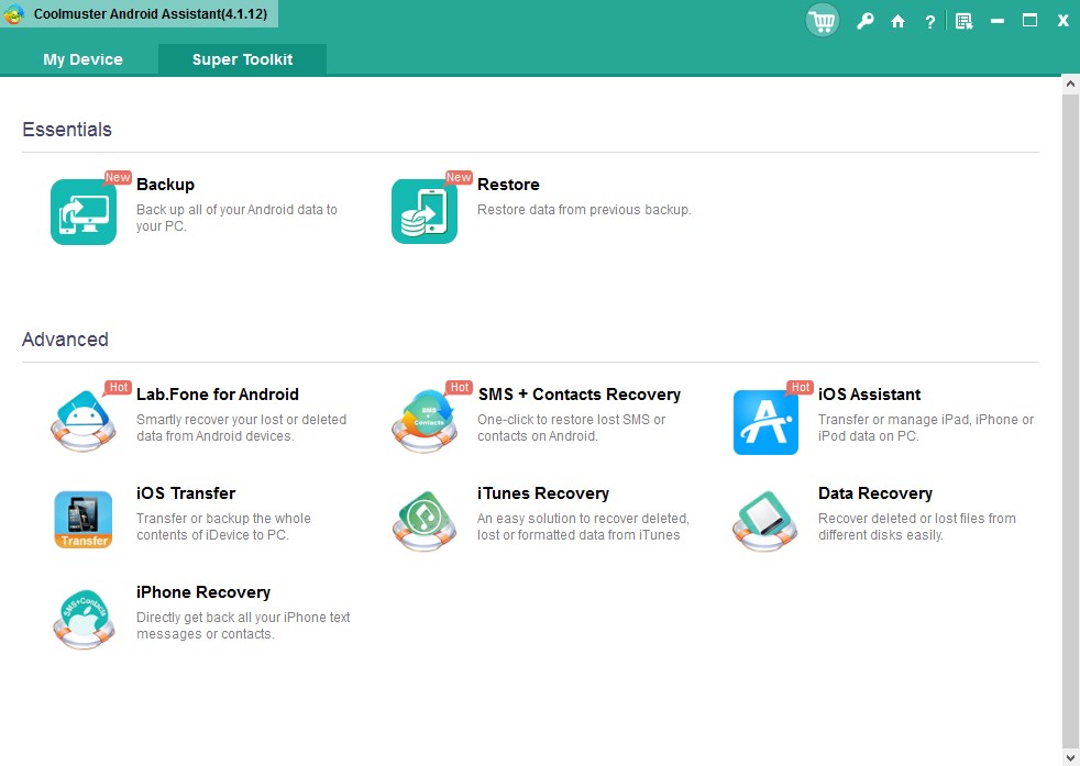 Coolmuster Android Assistant Features