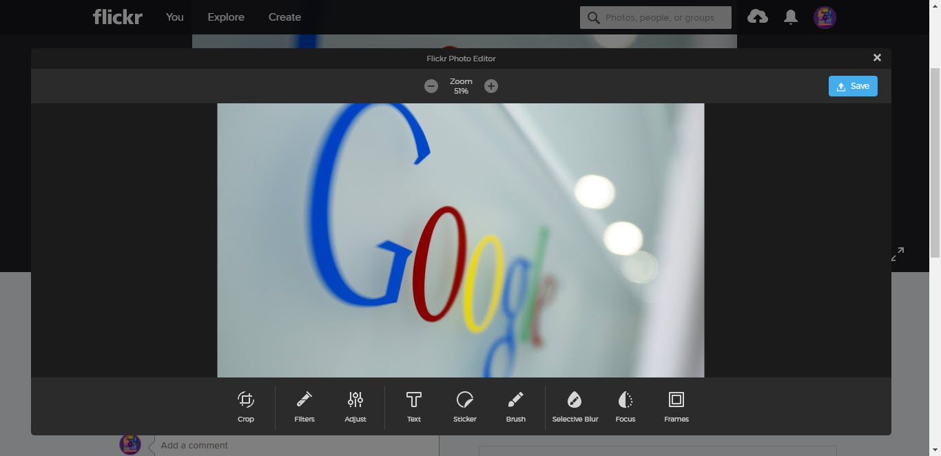 Flickr Photo Editor