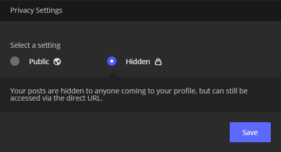 Imgur Image Privacy Options