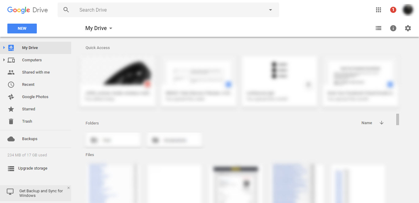 Navigate to Google Drive