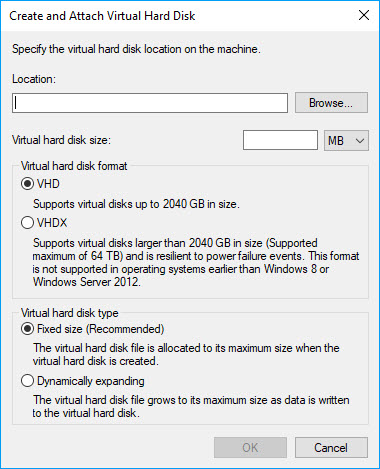 Steps To Create A Virtual Hard Disk On Windows 10