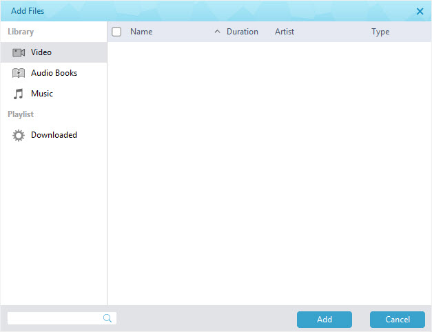 Leawo TunesCopy Ultimate Adding Files