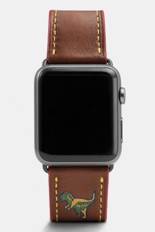 Coach Apple Watch Strap With Rexy