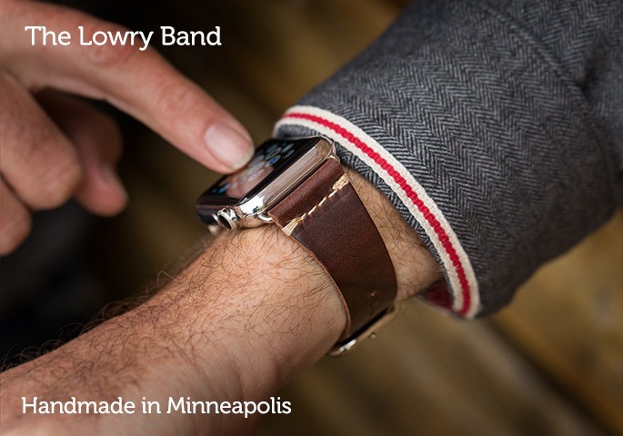 Pad & Quill Lowry Leather Band for Apple Watch