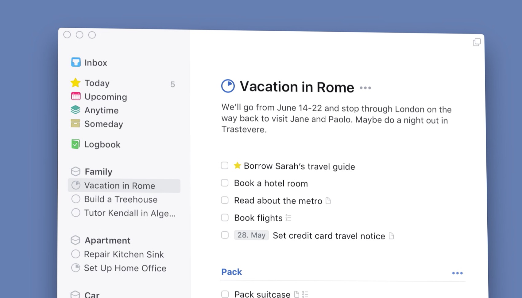 Things 3 Task Management