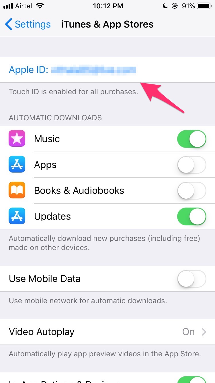iTunes and App Store Email ID