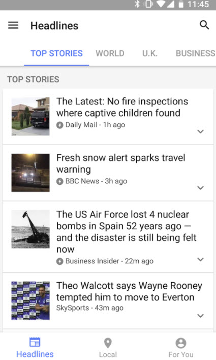 Google News & Weather