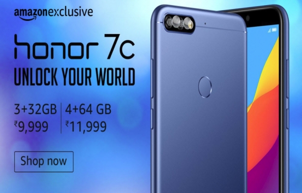 Honor 7C now available for Open Sale on Amazon India starting at Rs. 9999